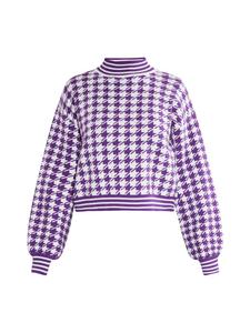 Женский вязаный свитер темно-фиолетового цвета faina