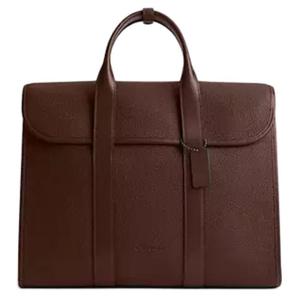 COACH Готэм Большая мужская сумка для документов из телячьей кожи тёмно-коричневый