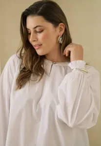 Блузка kcnoelle Kaffe Curve, Optical White