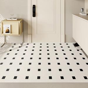 Budis Ковер 120х160 см из ПВХ для прихожей, моющийся, нескользящий, настраиваемый, Bryan White [Leather]