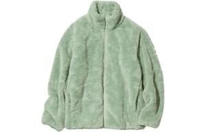 UNIQLO Пальто с бархатистой текстурой Women's, Grass Green