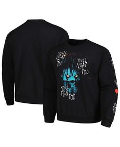 Мужской и женский черный флисовый свитшот It You'll Float Too с графическим рисунком Ripple Junction, черный