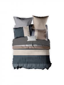 Постельное белье Newport серого цвета Traumschlaf, 135 x 200 + 80 x 80 см