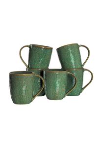 Кружки кофейные Leonardo Matera, 430 мл, 6 штук, зеленый