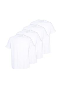 Футболка в упаковке 4 шт. - lucky t с коротким рукавом и круглым вырезом однотонная Tom Tailor, белый