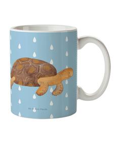 Детская кружка с рисунком черепахи без слов, пастельно-голубого цвета Mr. & Mrs. Panda