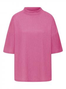 Рубашка с короткими рукавами розового цвета LASCANA