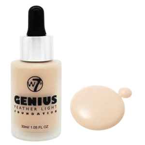 Жидкая тональная основа светло-желтого цвета W7 Genius, 30 мл