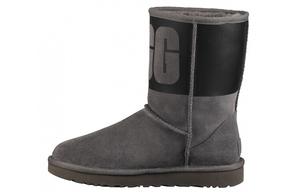 Зимние ботинки женские высокие серые Ugg