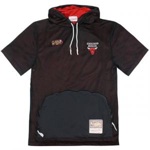 Мужская футболка Mitchell & ness Chicago Bulls с капюшоном Mitchell And Ness, черный