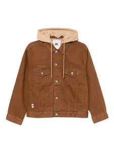 Джинсовая куртка с нашивкой-логотипом Chocoolate, коричневый