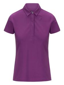 Поло с короткими рукавами K-Way, фиолетовый