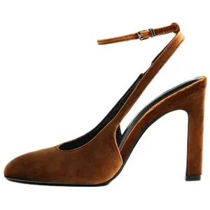 ZARA Тонкие туфли высокие туфли 11 см женские brown