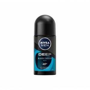 Роликовый антиперспирант для мужчин Deep Black Carbon Beat, 50 мл, Nivea