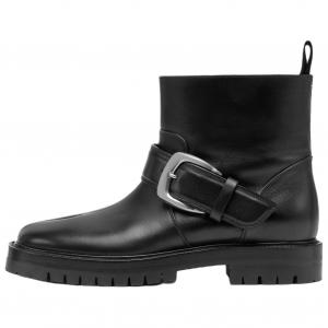 Maison Margiela Tabi County ботинки женские черные из телячьей кожи на каблуке 4 см