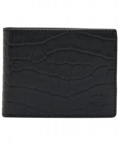 Мужской складной кошелек Browser Brooks Brothers, Black Croco