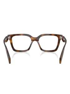 Очки с геометрической оправой Prada, коричневый