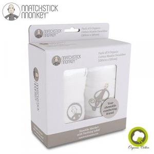 Matchstick Monkey, Пеленка из органического хлопка с прорезывателем, 2 шт.