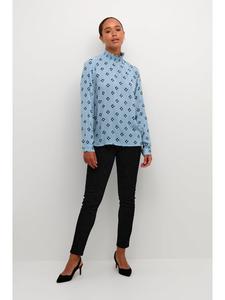 Блузка Kaffe, цвет faded denim/midnight flower