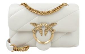 PINKO Сумка-кроссбоди Puff Sheepskin, женская наплечная сумка white