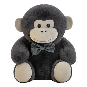 WELTSTON Плюшевая кукла Bow Tie King Kong черная коричневая, высота 40см/55см/75см