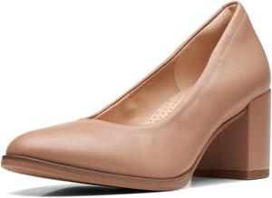 Женские кроссовки на высоком каблуке Clarks Freva55, Praline Leather