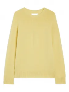 Свитер с круглым вырезом Jil Sander, желтый