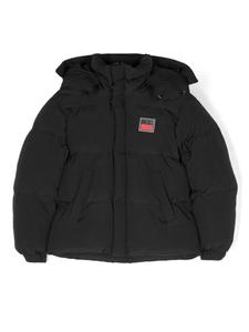 Diesel стеганая куртка Jpil с капюшоном, черный
