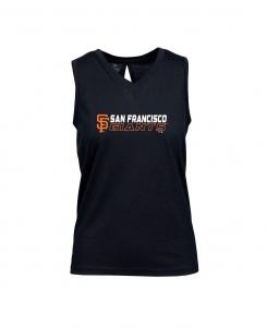 Черная женская майка San Francisco Giants Paisley Chase с V-образным вырезом LevelWear, черный