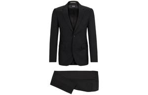 HUGO BOSS Костюм Slim Fit из микроворсовой чистой шерсти для деловых встреч мужской black