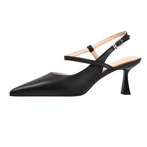 Женские туфли на тонком каблуке и высоком каблуке WUDASHU, Black