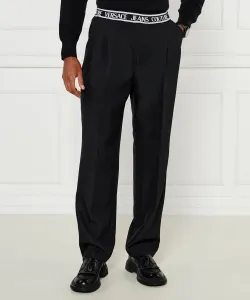 Брюки с логотипом Loose fit Versace Jeans Couture, черный