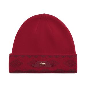 Шапки унисекс Li Ning x GUGONGLIANMING China Culture Collection, темный vermilion красный