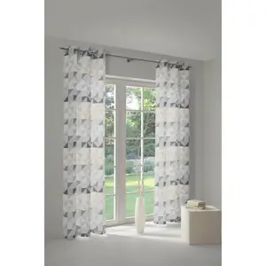 Штора Berlare с люверсами, 1 шт. Wirth, светло-серый