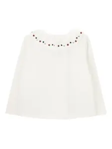 Топ Kathryn с оборками и вышивкой Knot, белый