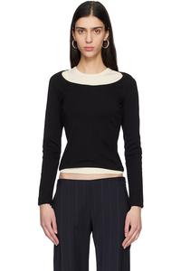 Женская футболка с длинными рукавами Flore Flore, черный