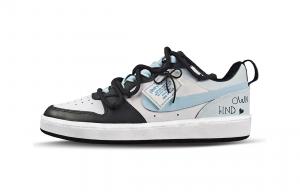 Nike Court Borough Blues Love Letter Low top детские скейтерские кроссовки Black Unisex