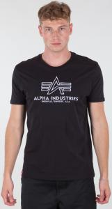 Футболка Alpha Industries Basic Embroidery T-Shirt, черный/белый
