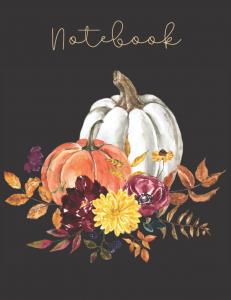 Notebook: Autumn Composition Notebook 8.5 x 11 Lined Journal Notebook 120 pages (Independently published)