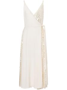 Philosophy Di Lorenzo Serafini платье с запахом и пайетками, нейтральный