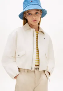 Куртка свободного кроя с текстурированным логотипом на спине Tommy Hilfiger, Ancient White