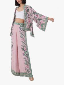 Ариях широкие брюки с цветочным принтом Raishma, Pink/Multi