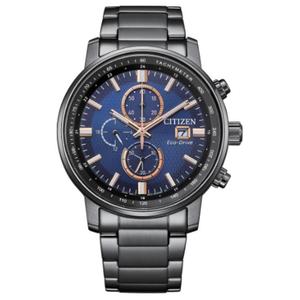 CITIZEN Часы Wrist Watch Collection Solar Quartz Movement Stainless Steel Strap Watch 43mm Men's Watch Blue Dial, Blue Dial