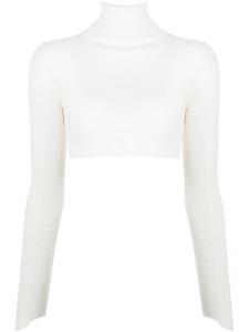 ALESSANDRO VIGILANTE укороченный топ с вырезами, белый