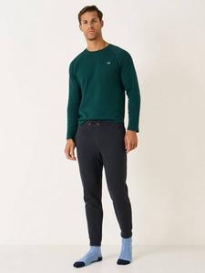 Хлопковые брюки для отдыха Crew Clothing, Graphite Grey