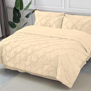 PG Beddings Комплект постельного белья с защипами цвет ivory Ivory