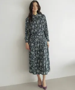 Блузка с мозаичным цветочным принтом Suite, цвет Navy 5 [575]