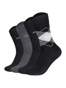 JOOP! Носки, комплект из 4 пар, черно-серые