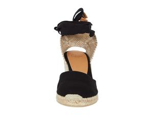 Туфли на каблуке CASTANER Carina 80 Wedge Espadrille, черный
