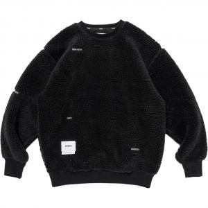 Толстовка из флиса с логотипом WTAPS, черный